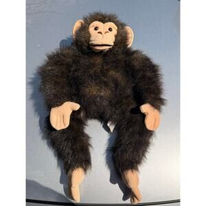 Folkmanis Folktails 21" Realistic Monkey Chimpanzee Furry Folk Plush Hand Puppet